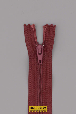 #3 Closed End Zipper 18cm (7") Bordeaux