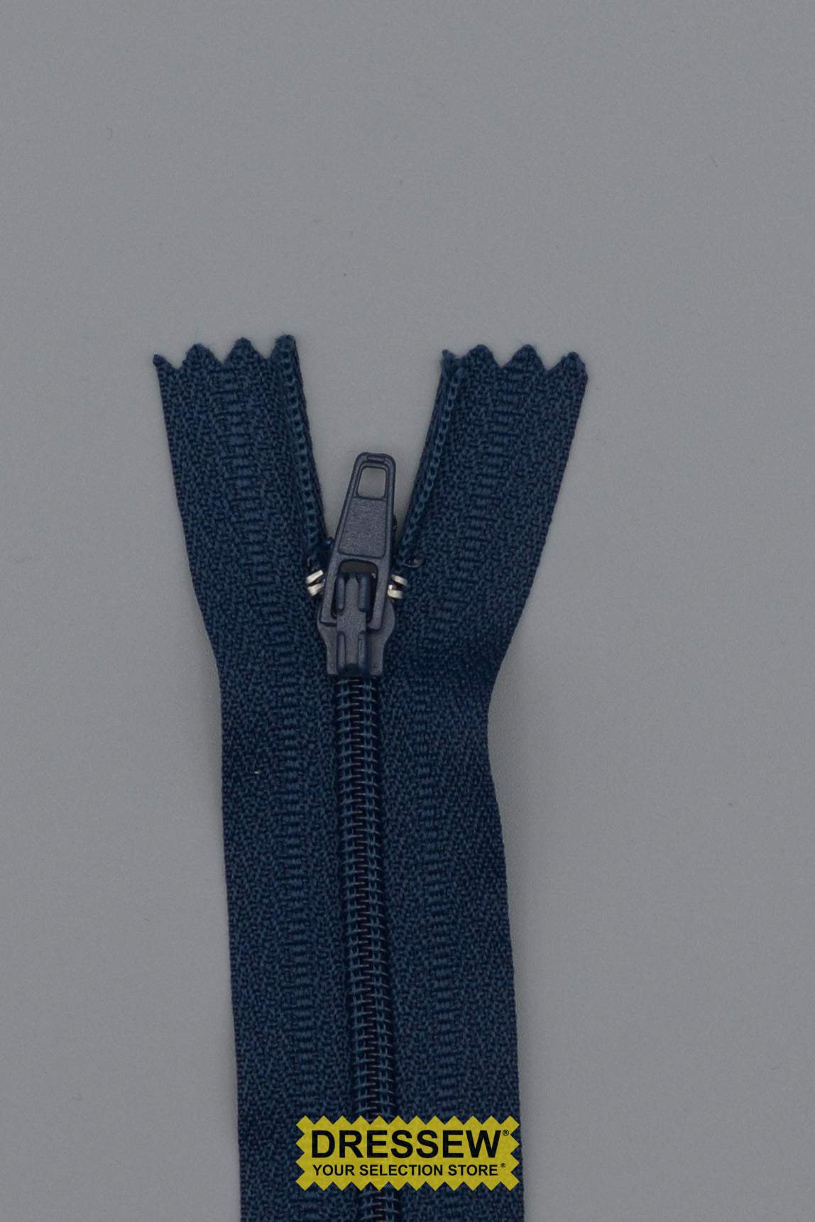 #3 Fine Coil Closed End Zipper 30cm (12") Navy