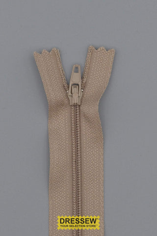 #3 Fine Coil Closed End Zipper 50cm (20") Light Beige