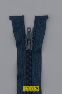 #5 Medium Coil Separating Zipper 75cm (30") Navy