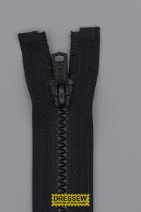 #5 Medium Vislon Separating Zipper 75cm (30") Black