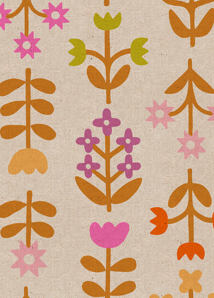 Favorite Flowers Canvas Meadow By Ruby Star Society For Moda Unbleached