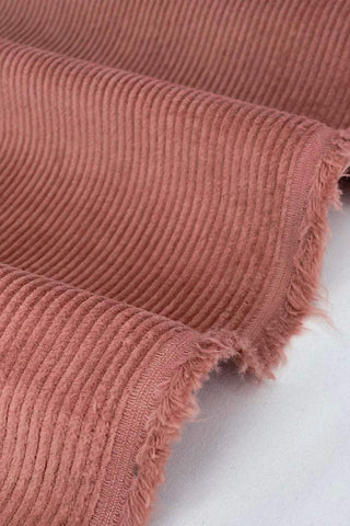 8 Wale Stretch Corduroy Dusty Rose