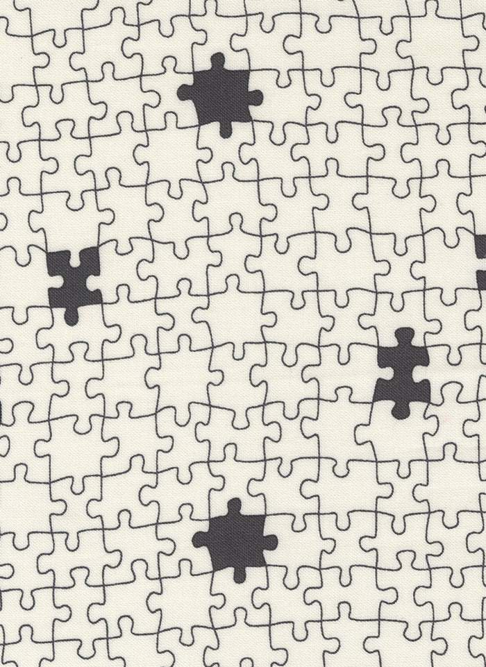 ABC XYZ Puzzled By Stacy Iest Hsu For Moda Cream / Black