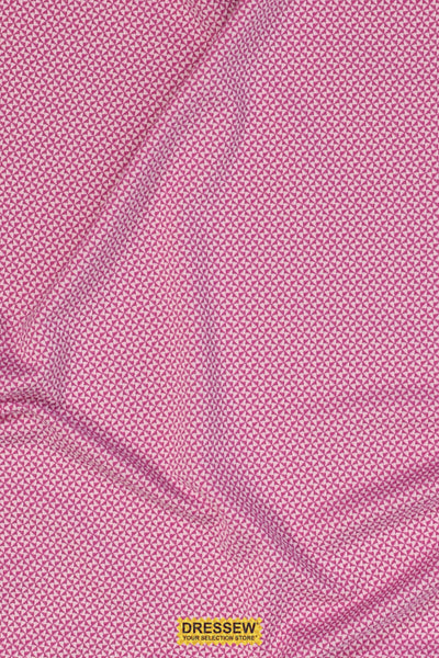 Abstract Diamond Knit Fuchsia / White