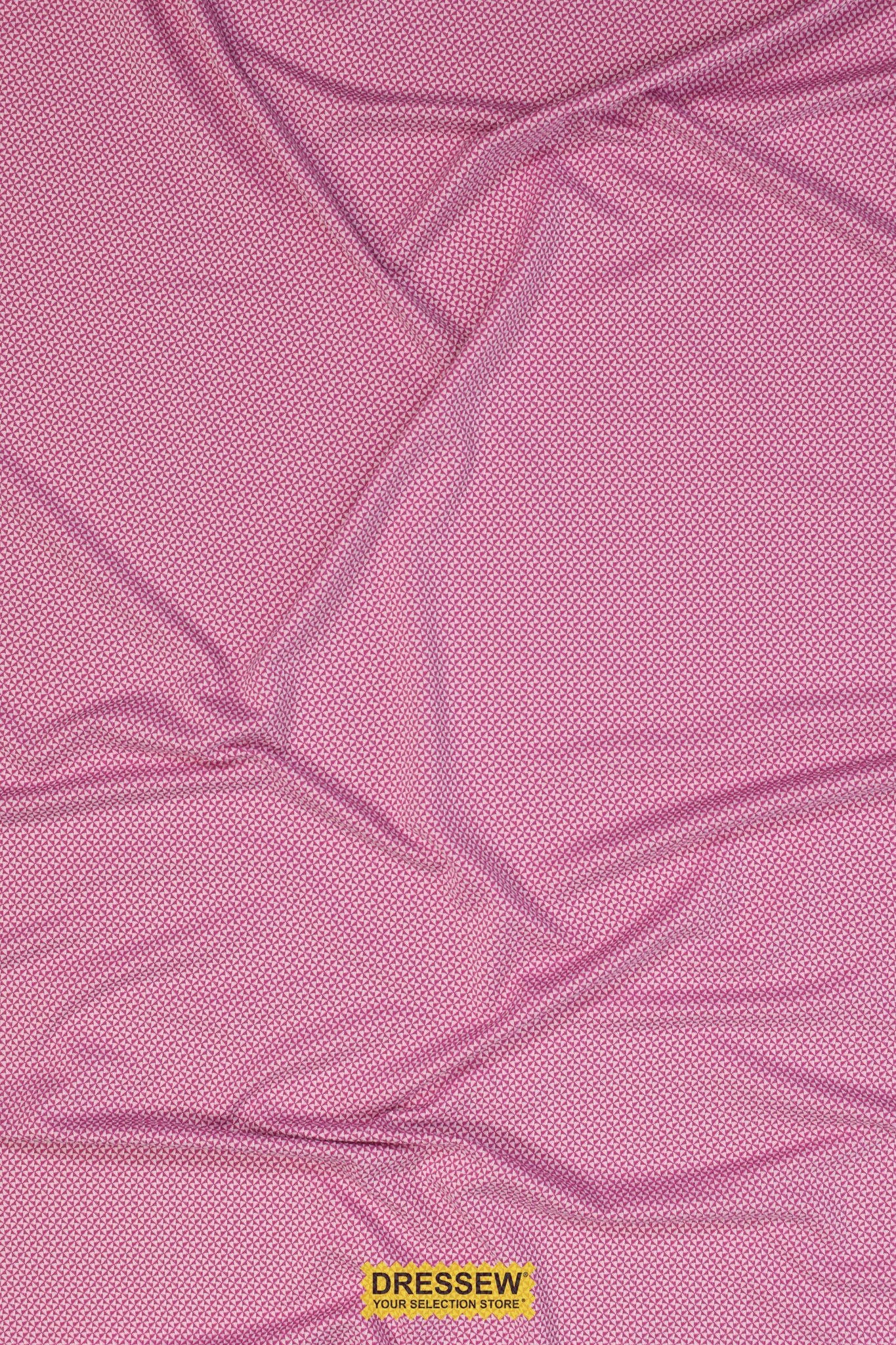 Abstract Diamond Knit Fuchsia / White