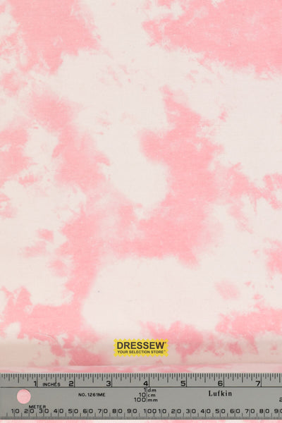 Acid Wash Look Flannelette White / Pink