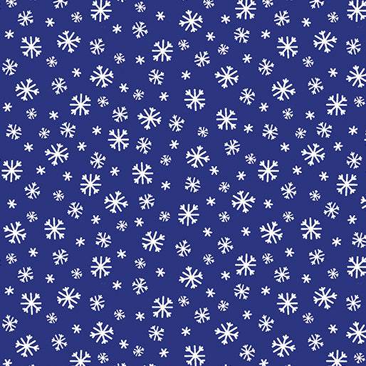 Arctic Friends Frosty Flakes By Kanvas For Benartex Digitally Printed Royal