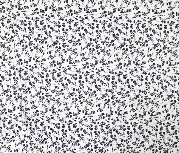 Blossom Bloom Sateen White / Black