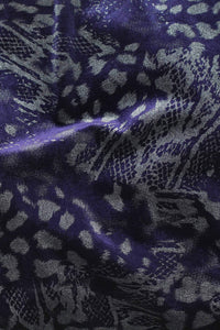 Boa Stretch Velvet Indigo / Silver