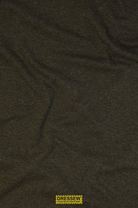 Bonded Wool Blend Knit Olive