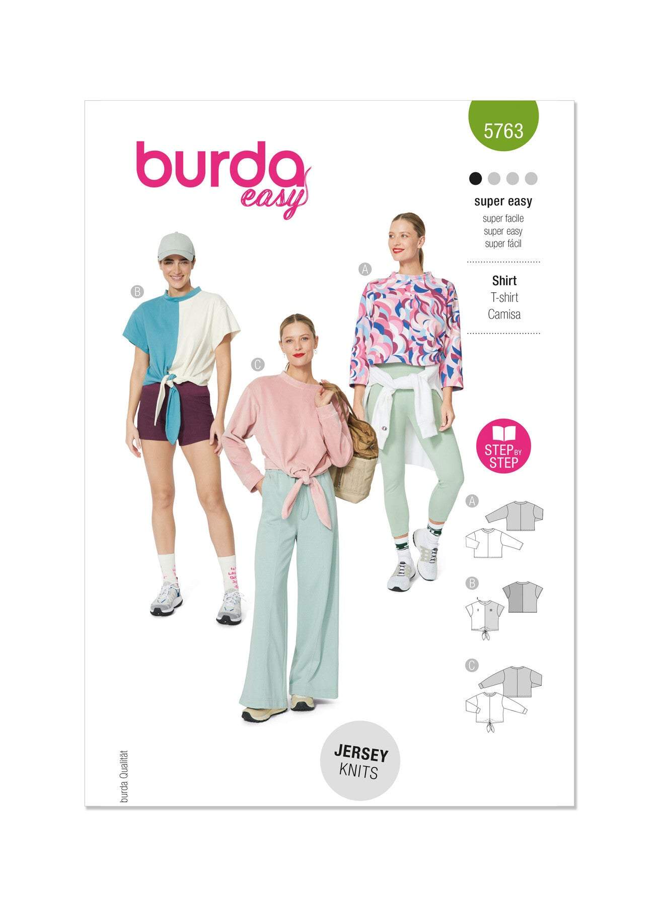 Burda - 5763 Ladies T-Shirts