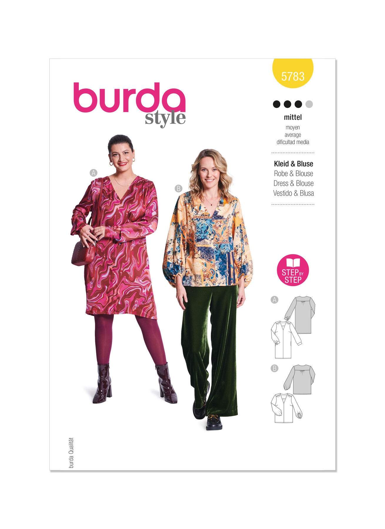 Burda - 5783 Ladies Dress and Blouse