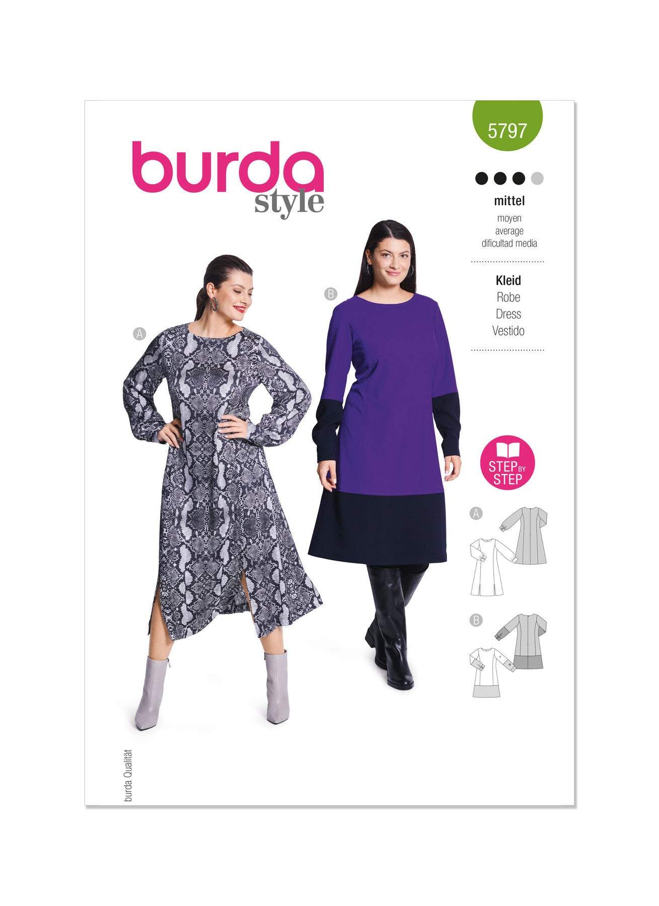 Burda - 5797 Ladies Dress