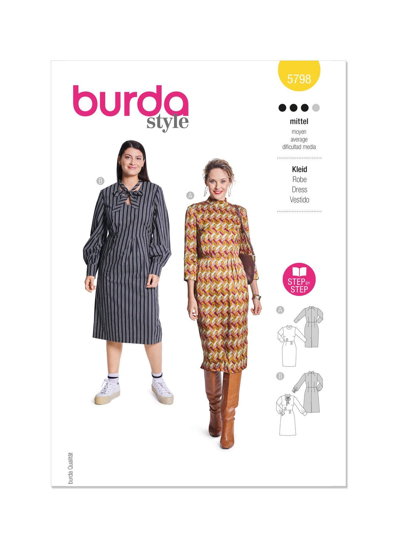 Burda - 5798 Ladies Dress