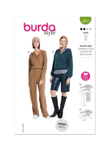 Burda - 5871 Misses' Jumpsuit & Top