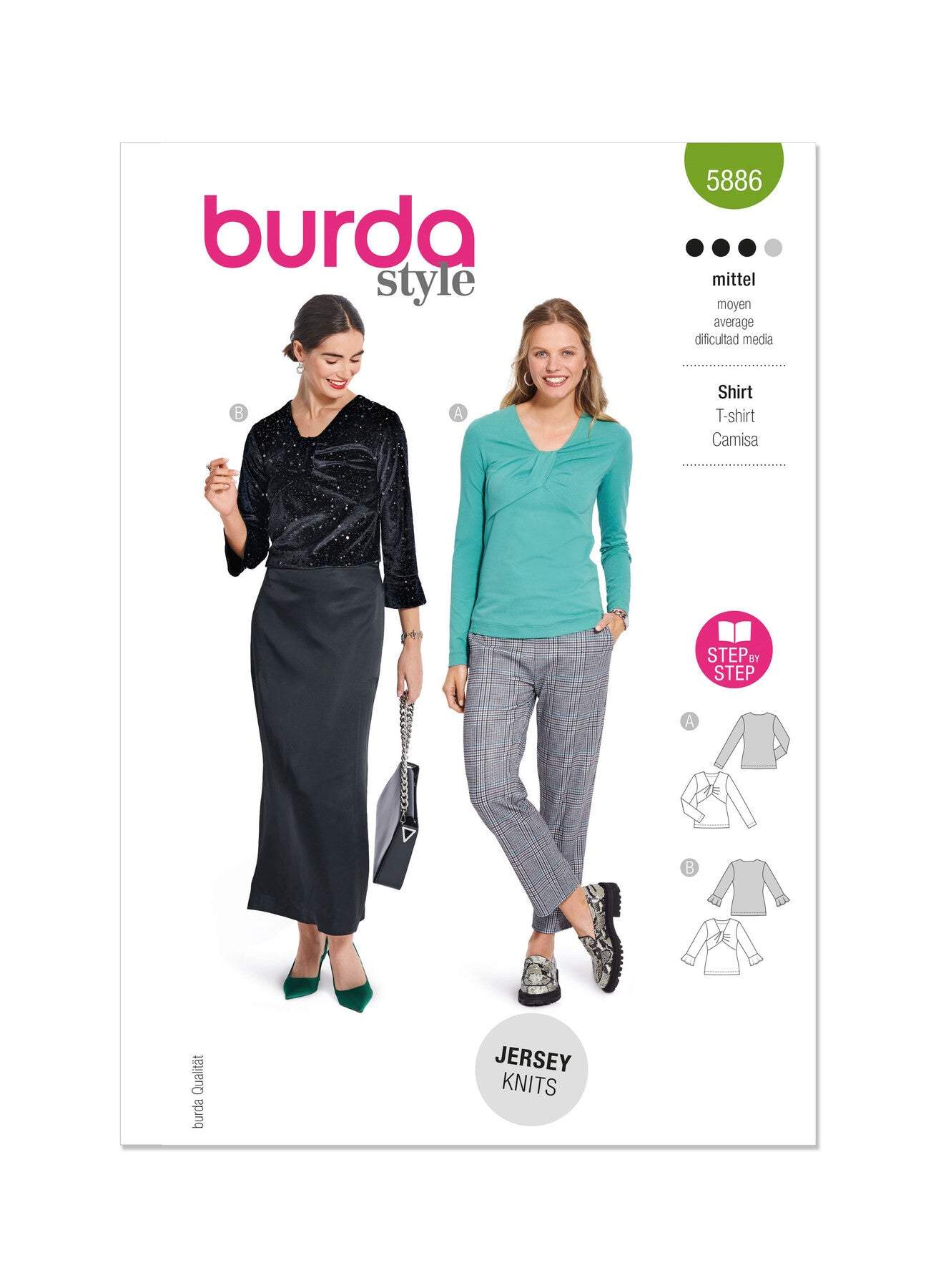 Burda - 5886 Misses' Top