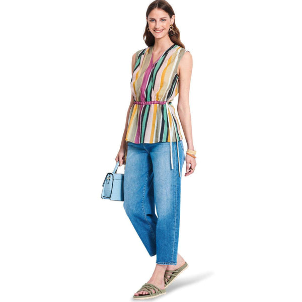 Burda - 5914 Sleeveless Jumpsuit and Blouse with Elastic Waist