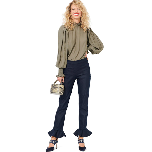 Burda - 6072 Trousers / Pants in a Narrow Cut with a Side Zipper