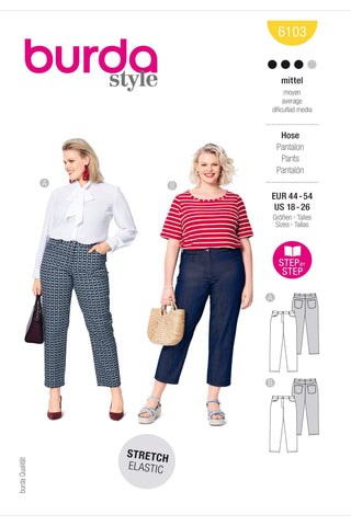 Burda - 6103 Women's Trousers & Pants