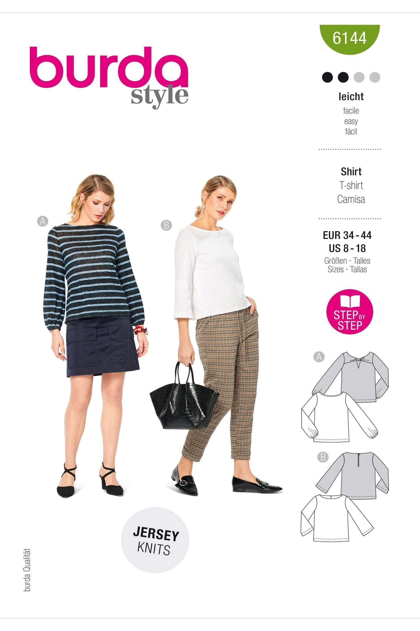 Burda - 6144 Tops