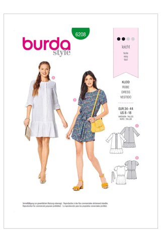 Burda - 6208 Casual Fit Dress