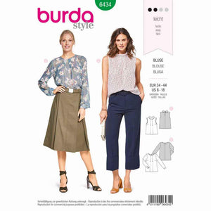 Burda - 6434 Blouse - Neckline Pleats