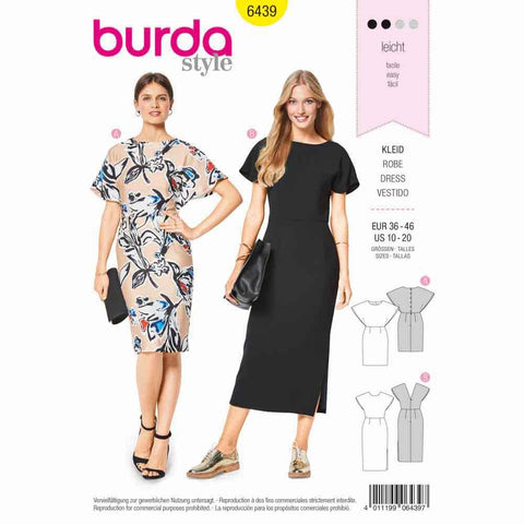 Burda - 6439 Dress - Cape Effect