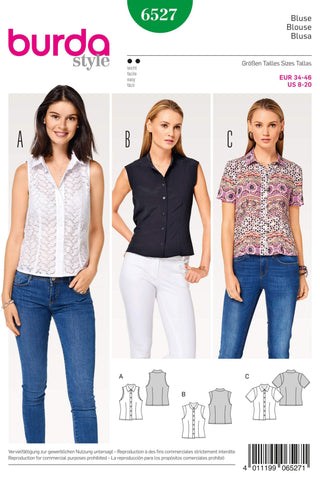 Burda - 6527 Ladies Blouse