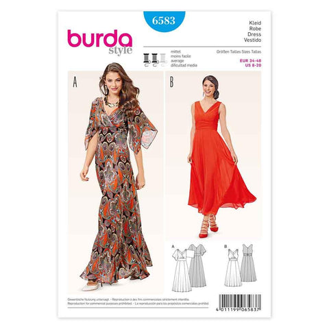 Burda - 6583 Ladies Dress