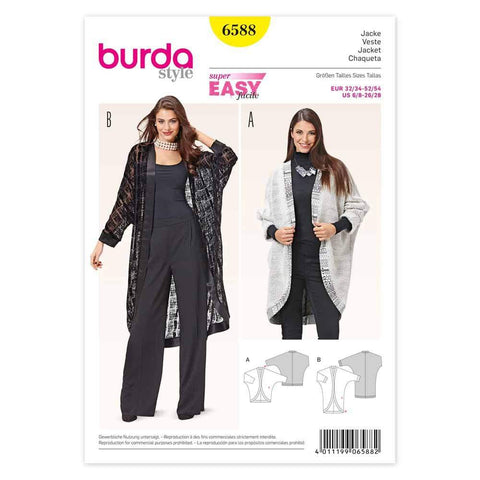 Burda - 6588 Ladies Jacket