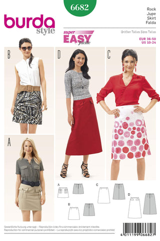 Burda - 6682 Ladies Skirt