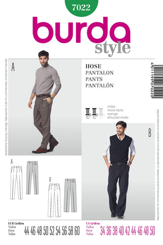 Burda - 7022 Men's Pants