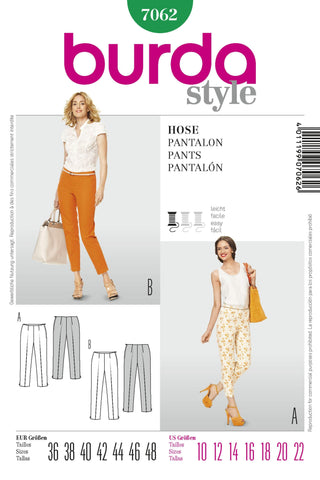 Burda - 7062 Ladies Pants