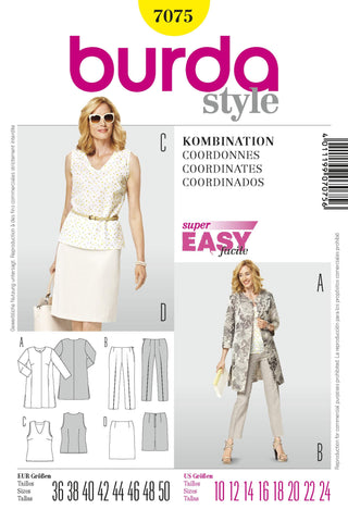 Burda - 7075 Ladies Coordinates