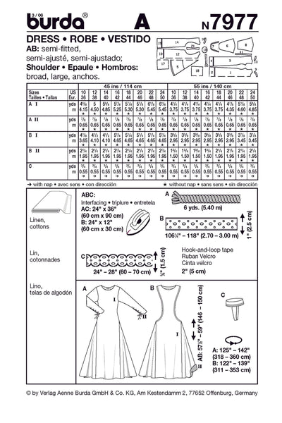 Burda - 7977 Costume Ladies-Historical