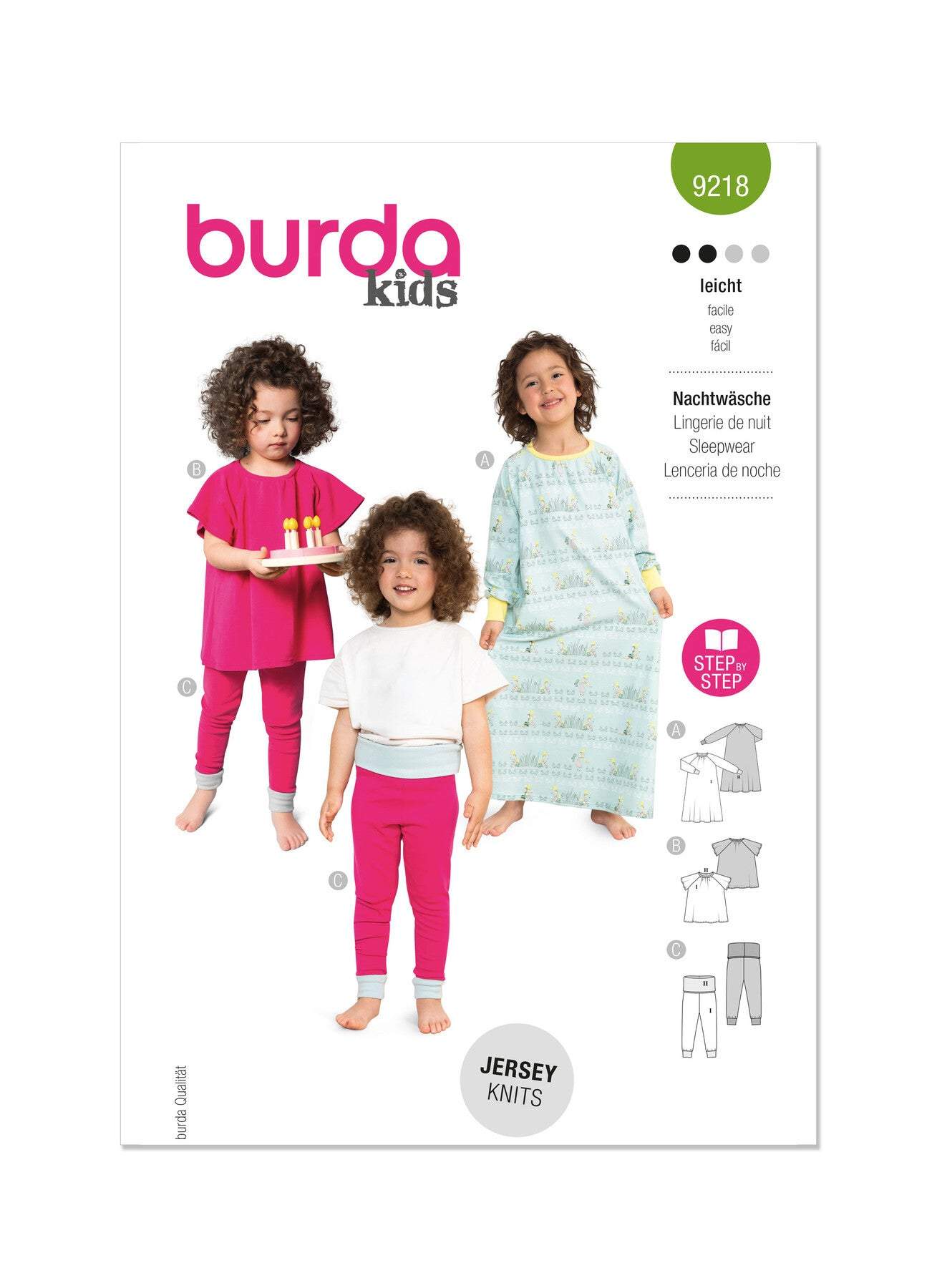 Burda - 9218 Children's Sleepwear