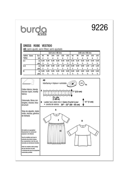 Burda - 9226 Children's Dress