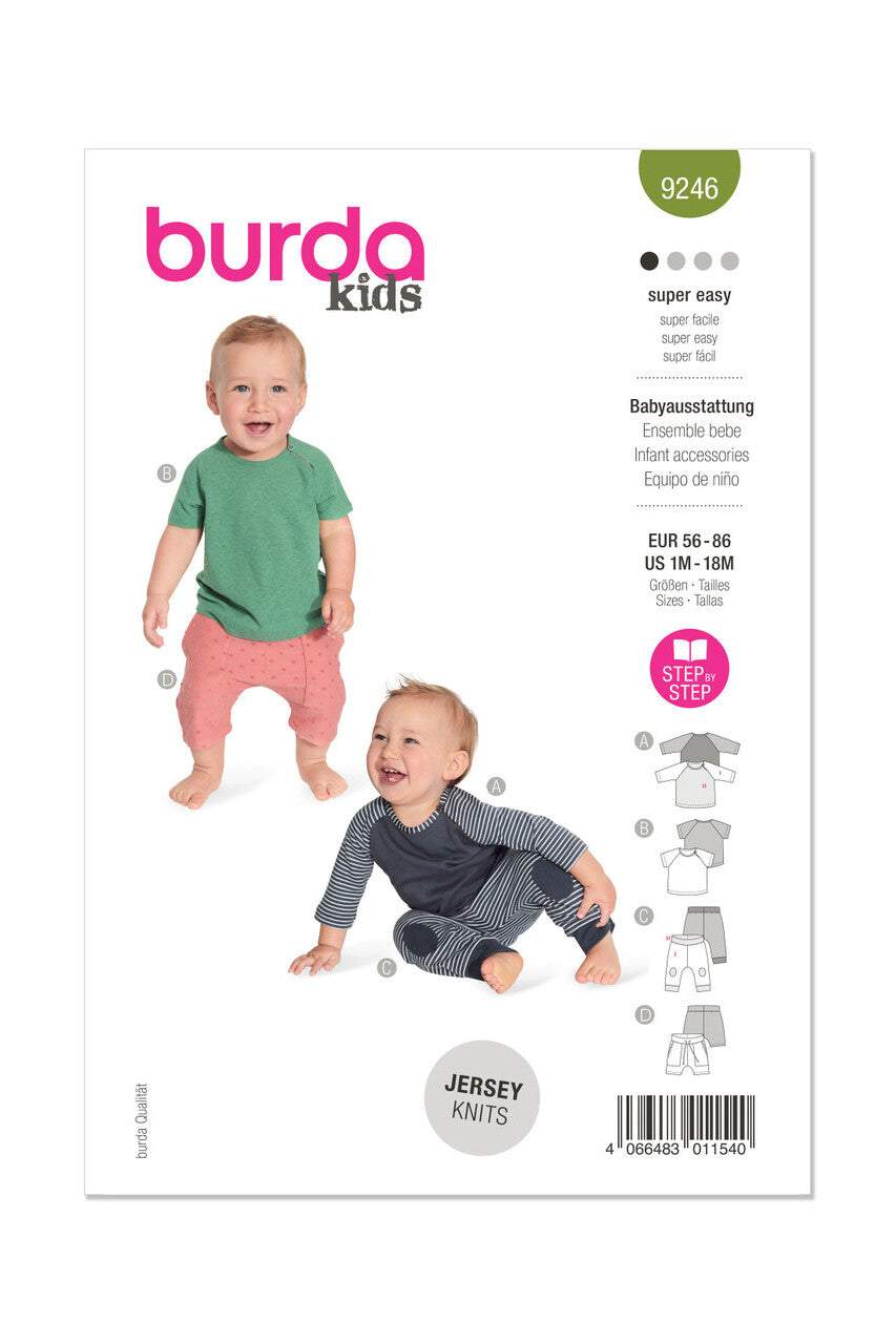 Burda - 9246 Infant T-shirt and Bottoms