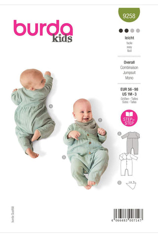 Burda - 9258 Baby Jumpsuit