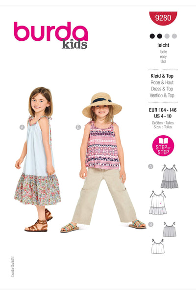 Burda - 9280 Children's Top & Dress