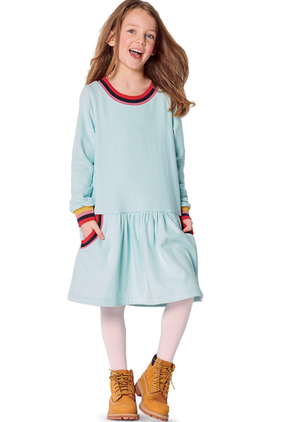 Burda - 9286 Children's Dresses – Shirtdress With Band Finishing