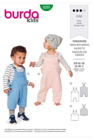 Burda - 9295 Baby Overalls