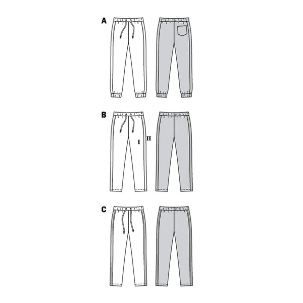 Burda - 9300 Jogging Pants with Elastic Waist