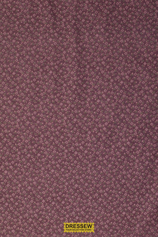 Calico Print Flannelette Plum