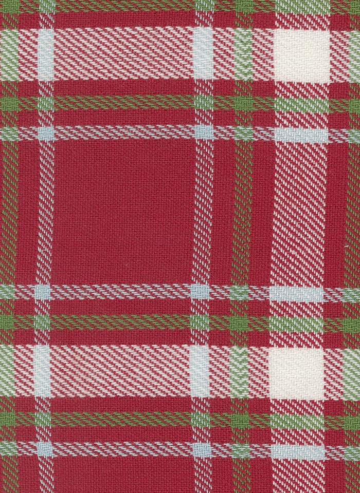 Classic Retro Holiday Tea Toweling By Stacy Iest Hsu For Moda Red Plaid