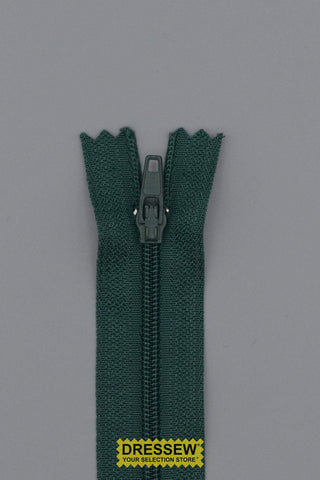 Closed End Zipper 55cm (22") Forest