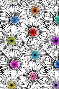 Colourful Burst White / Multi