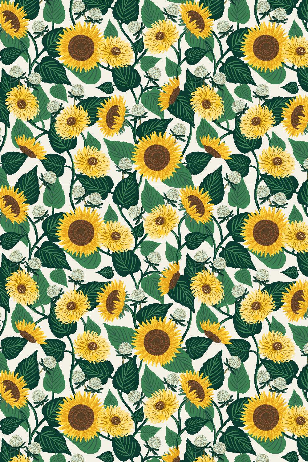 Curio Sunflower Fields By Rifle Paper Co. For Cotton + Steel Cream