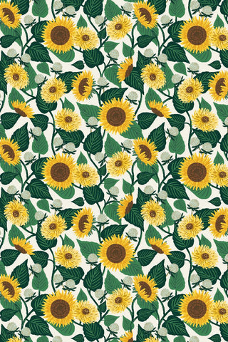 Curio Sunflower Fields By Rifle Paper Co. For Cotton + Steel Cream